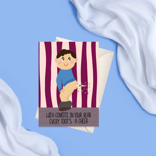 Confetti In Your Rear Card