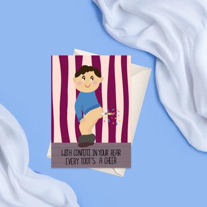 Confetti In Your Rear Card